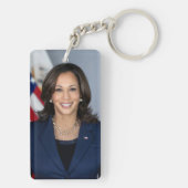 Präsident Kamala Harris USA 2024 Schlüsselanhänger (Rückseite)