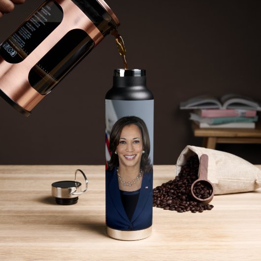Präsident Kamala Harris USA 2024 Trinkflasche (Kaffee)