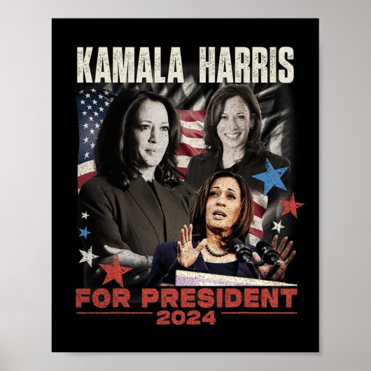 Präsident Kamala Harris Wir gehen nicht zurück 202 Poster (Vorne)
