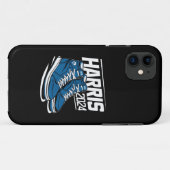 Präsident Kamala Wahlbeobachter: Harris 24 Wahlsie Case-Mate iPhone Hülle (Rückseite (Horizontal))