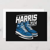 Präsident Kamala Wahlbeobachter: Harris 24 Wahlsie Einladung (Vorne/Hinten)