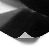 Präsident Kennedy in Schwarz und Weiß Poster (Ecke)