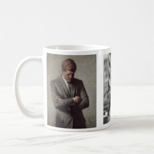 Präsident Kennedy, JFK und Jackie, jfk Kaffeetasse (Links)