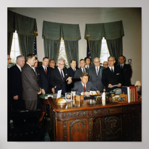 Präsident Kennedy Manpower Act - Oval Office - 19 Poster
