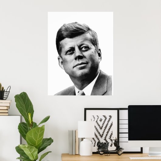 Präsident Kennedy Poster (Heimbüro)