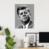 Präsident Kennedy Poster (Heimbüro)