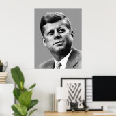 Präsident Kennedy Poster (Heimbüro)