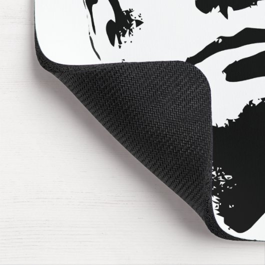 Präsident Kennedy -- Schwarzweiss Mousepad (Ecke)