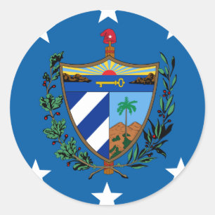 Präsident Kubas, Kroatien Runder Aufkleber