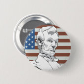 Präsident Lincoln Button (Vorne & Hinten)