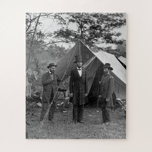 Präsident Lincoln im Zivilen Krieg von Antietam Ma Puzzle