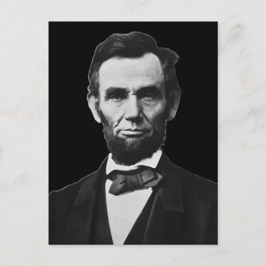 Präsident Lincoln Postkarte (Vorderseite)