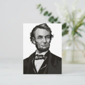 Präsident Lincoln Postkarte (Stehend Vorderseite)