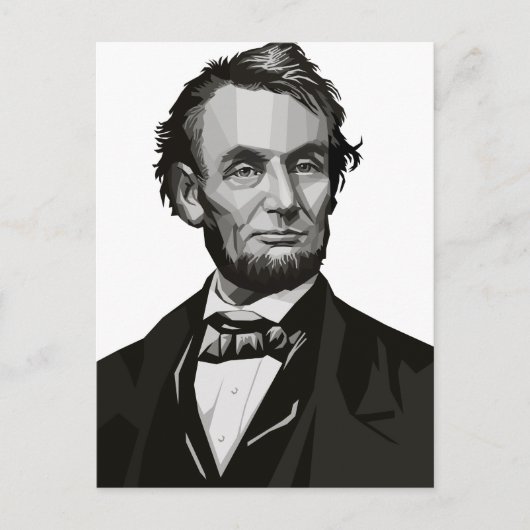 Präsident Lincoln Postkarte (Vorderseite)