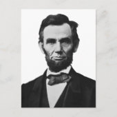 Präsident Lincoln Postkarte (Vorderseite)