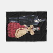 Präsident Lincoln Skeleton, Halloween Skeleton Fleecedecke (Vorderseite (Horizontal))