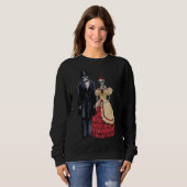 Präsident Lincoln Skeleton, Halloween Skeleton Sweatshirt (Vorne ganz)