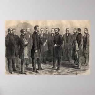 Präsident Lincoln und General Grant Poster
