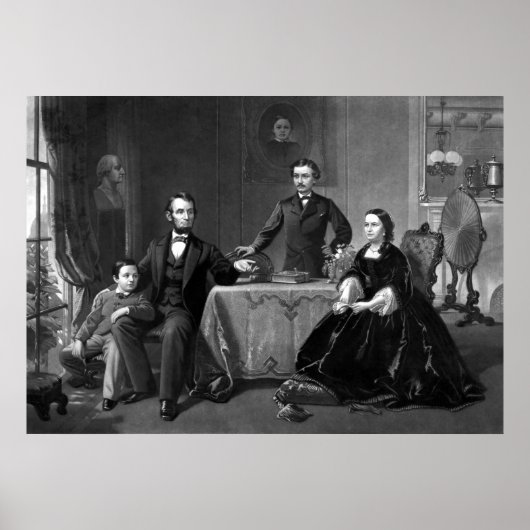 Präsident Lincoln und seine Familie Poster (Vorne)