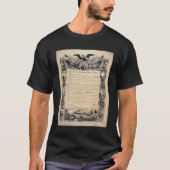 Präsident Lincolns Emanzipationserklärung von 1863 T-Shirt (Vorderseite)
