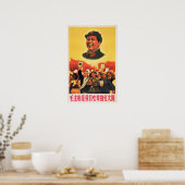 Präsident Mao ist die rote Sonne in meinem Herzen Poster (Küche)