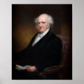 Präsident Martin Van Buren Portrait Poster (Vorne)