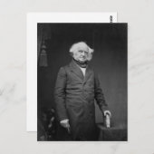 Präsident Martin Van Buren Postkarte (Vorne/Hinten)