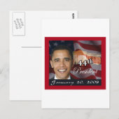 Präsident Memorabilia Postkarte (Vorne/Hinten)