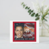 Präsident Memorabilia Postkarte (Stehend Vorderseite)