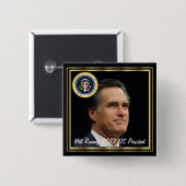 PRÄSIDENT MITT ROMNEY-2012 US BUTTON (Vorne & Hinten)