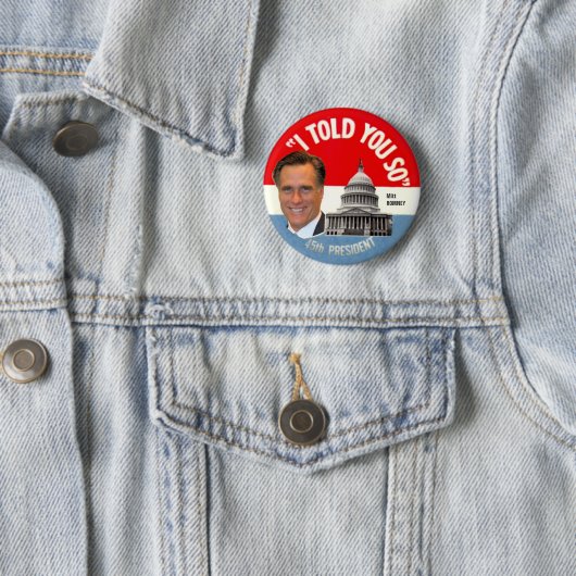 Präsident Mitt Romney-45. Button (Beispiel)