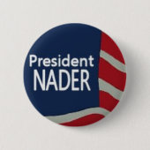 Präsident Nader Flag Pin Button (Vorderseite)
