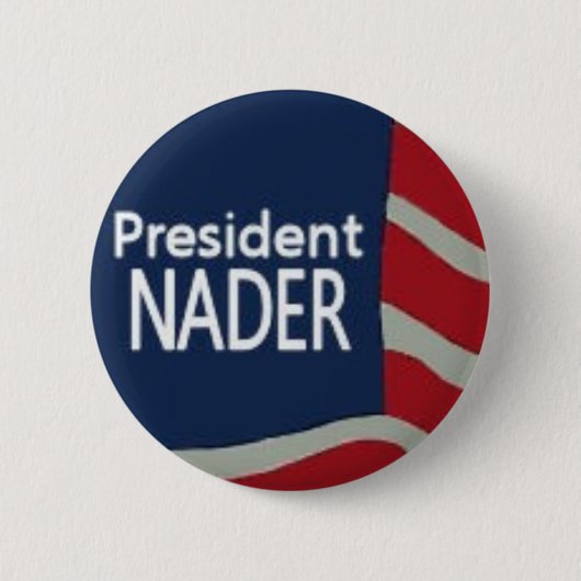 Präsident Nader Flag Pin Button (Vorderseite)