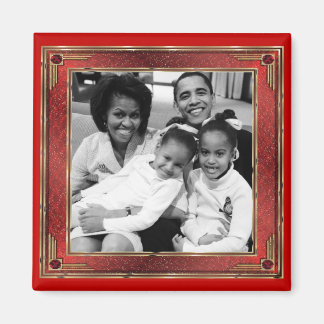 Präsident Obama 1. Familie Keepsakes Magnet