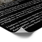 Präsident Obama 2012 Siegesvortrag Poster (Ecke)