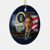 Präsident Obama 2. Amtseinführung Keramik Ornament (Rechts)