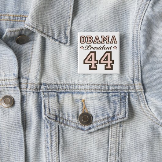 Präsident Obama 44 Button (Beispiel)
