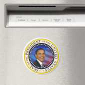 Präsident Obama Amtseinführung im großen Stil 3" Magnet (In Situ (Geschirrspüler))