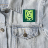 Präsident Obama, Änderung ist jetzt grüner Knopf Button (Beispiel)