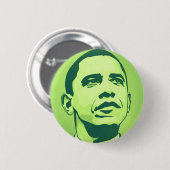 Präsident Obama, Änderung ist jetzt grüner Knopf Button (Vorne & Hinten)