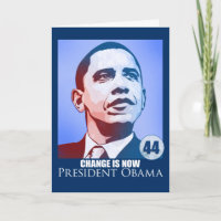 Präsident Obama, Änderung ist jetzt Karte