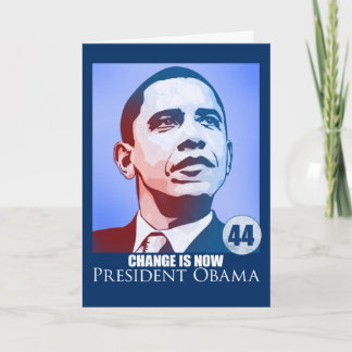 Präsident Obama, Änderung ist jetzt Karte