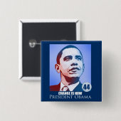 Präsident Obama, Änderung ist jetzt Knopf Button (Vorne & Hinten)