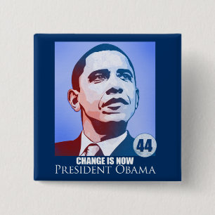 Präsident Obama, Änderung ist jetzt Knopf Button