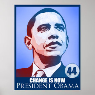 Präsident Obama, Änderung ist jetzt Plakat