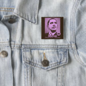 Präsident Obama, Änderung ist jetzt rosa Knopf Button (Beispiel)