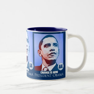 Präsident Obama, Änderung ist jetzt Tasse