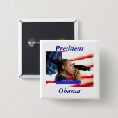 Präsident Obama Button (Vorne & Hinten)