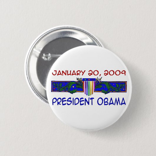 Präsident Obama Button (Vorne & Hinten)
