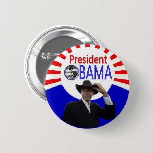 Präsident Obama-Button Button (Vorne & Hinten)